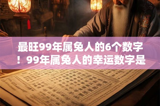 最旺99年属兔人的6个数字！99年属兔人的幸运数字是几