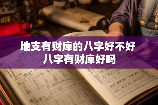 地支有财库的八字好不好 八字有财库好吗