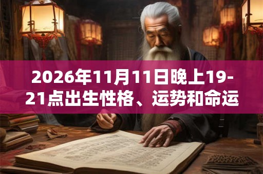2026年11月11日晚上19-21点出生性格、运势和命运
