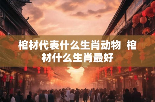 棺材代表什么生肖动物  棺材什么生肖最好