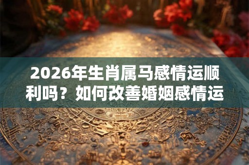 2026年生肖属马感情运顺利吗？如何改善婚姻感情运？