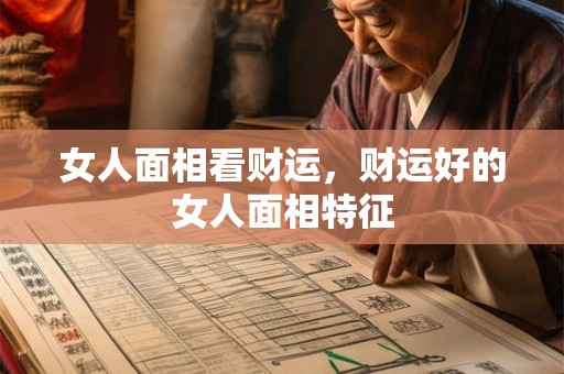 女人面相看财运，财运好的女人面相特征