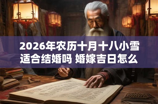 2026年农历十月十八小雪适合结婚吗 婚嫁吉日怎么选最好