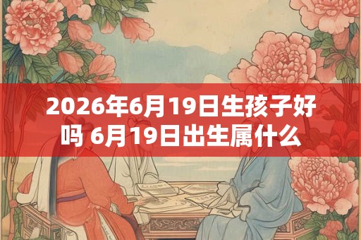 2026年6月19日生孩子好吗 6月19日出生属什么