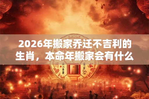2026年搬家乔迁不吉利的生肖，本命年搬家会有什么影响？