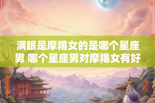 满眼是摩羯女的是哪个星座男 哪个星座男对摩羯女有好感