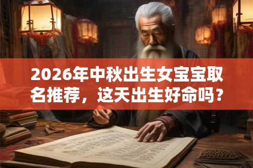 2026年中秋出生女宝宝取名推荐，这天出生好命吗？