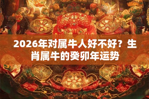 2026年对属牛人好不好？生肖属牛的癸卯年运势