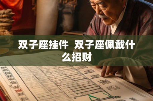 双子座挂件  双子座佩戴什么招财