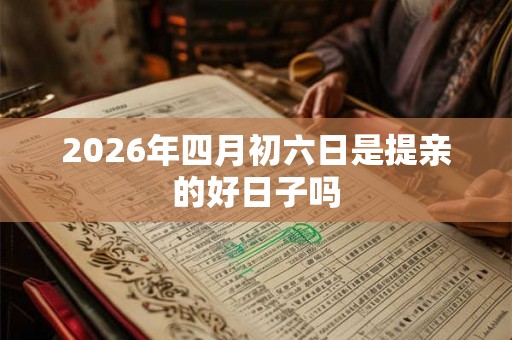 2026年四月初六日是提亲的好日子吗