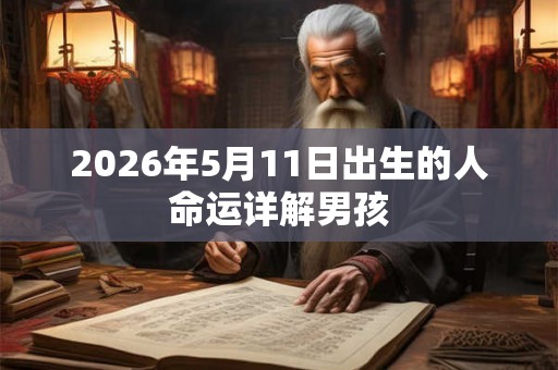 2026年5月11日出生的人命运详解男孩