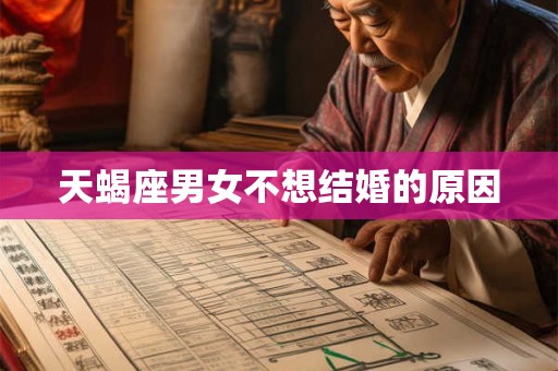 天蝎座男女不想结婚的原因