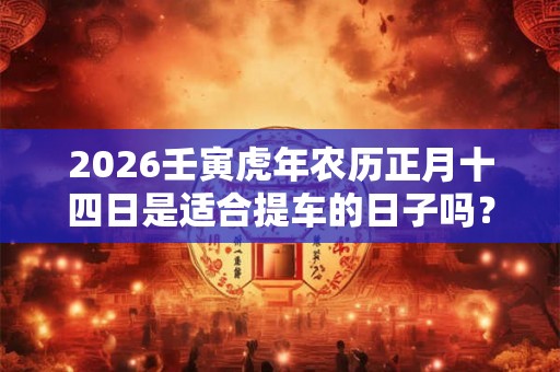 2026壬寅虎年农历正月十四日是适合提车的日子吗？