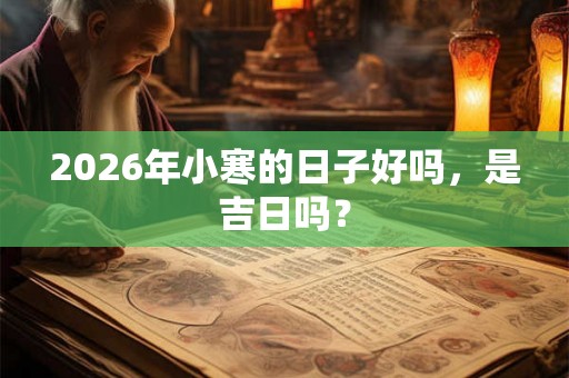 2026年小寒的日子好吗，是吉日吗？