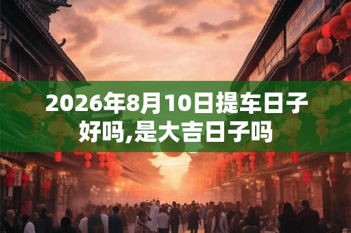 2026年8月10日提车日子好吗,是大吉日子吗