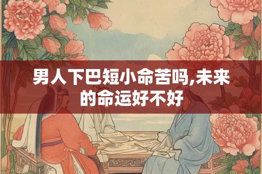 男人下巴短小命苦吗,未来的命运好不好