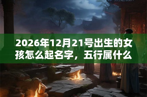 2026年12月21号出生的女孩怎么起名字，五行属什么