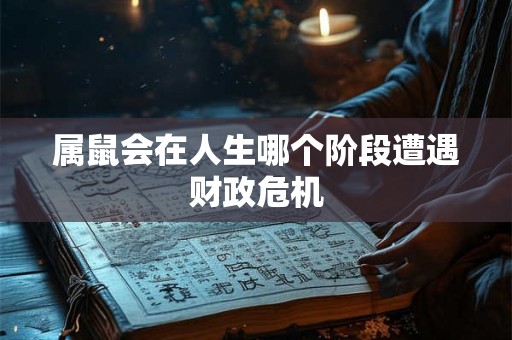 属鼠会在人生哪个阶段遭遇财政危机