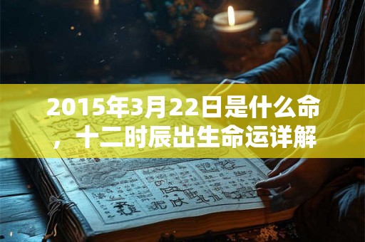2015年3月22日是什么命，十二时辰出生命运详解