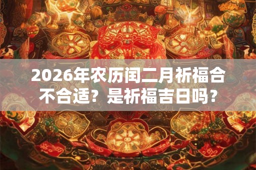 2026年农历闰二月祈福合不合适？是祈福吉日吗？