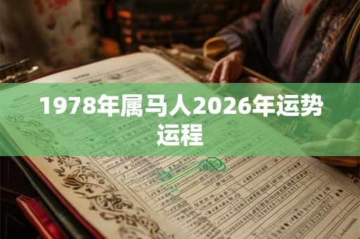 1978年属马人2026年运势运程