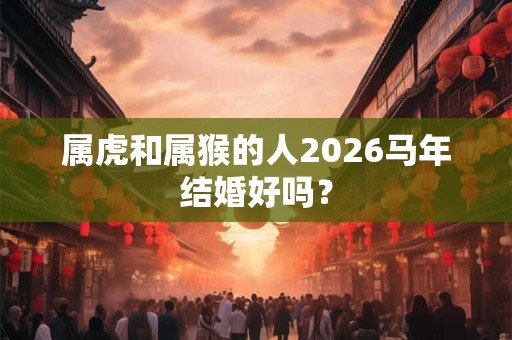 属虎和属猴的人2026马年结婚好吗？