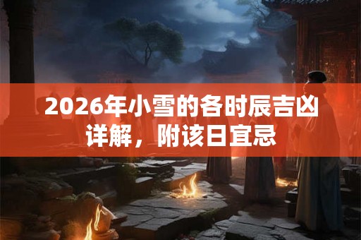 2026年小雪的各时辰吉凶详解,附该日宜忌 2026年小雪的各时辰吉凶详解,附该日宜忌