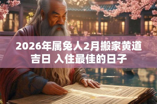 2026年属兔人2月搬家黄道吉日 入住最佳的日子 2026年属兔人2月搬家黄道吉日 入住最佳的日子