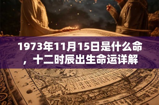 1973年11月15日是什么命,十二时辰出生命运详解 1973年11月15日是什么命,十二时辰出生命运详解