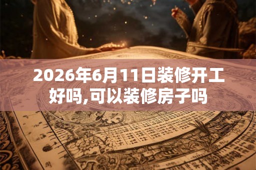 2026年6月11日装修开工好吗,可以装修房子吗