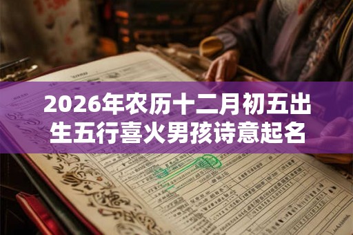 2026年农历十二月初五出生五行喜火男孩诗意起名