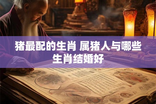 猪最配的生肖 属猪人与哪些生肖结婚好