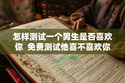 怎样测试一个男生是否喜欢你  免费测试他喜不喜欢你