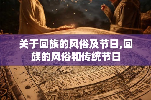 关于回族的风俗及节日,回族的风俗和传统节日