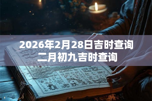 2026年2月28日吉时查询 二月初九吉时查询