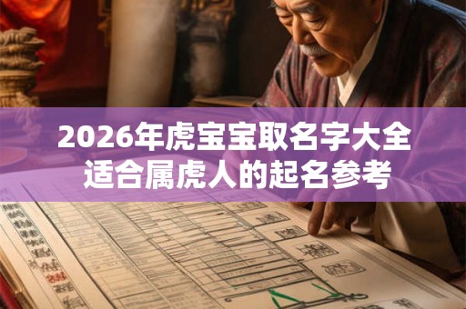 2026年虎宝宝取名字大全 适合属虎人的起名参考