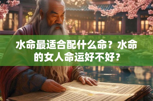 水命最适合配什么命？水命的女人命运好不好？