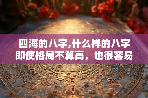 四海的八字,什么样的八字即使格局不算高，也很容易成功