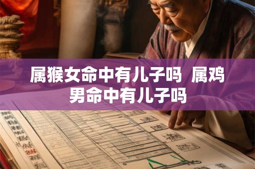 属猴女命中有儿子吗  属鸡男命中有儿子吗