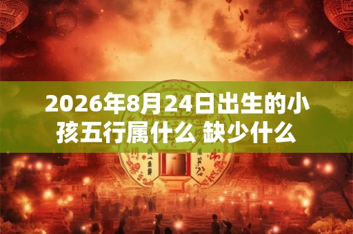 2026年8月24日出生的小孩五行属什么 缺少什么