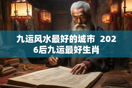 九运风水最好的城市 2026后九运最好生肖 九运风水最好的城市 2026后九运最好生肖