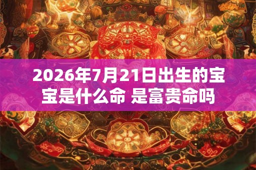 2026年7月21日出生的宝宝是什么命 是富贵命吗