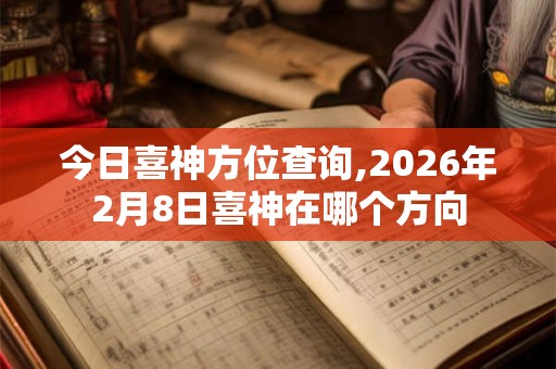 今日喜神方位查询,2026年2月8日喜神在哪个方向