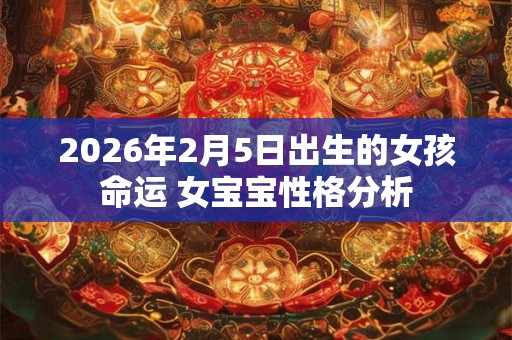2026年2月5日出生的女孩命运 女宝宝性格分析