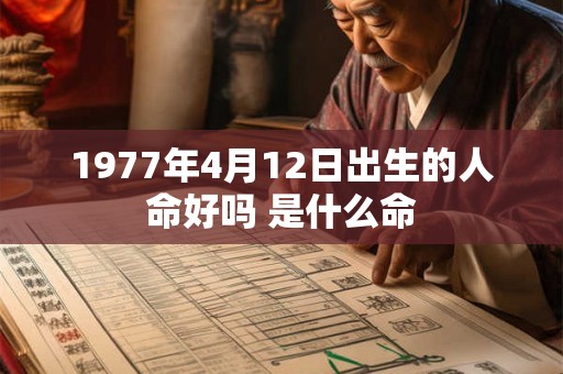 1977年4月12日出生的人命好吗 是什么命