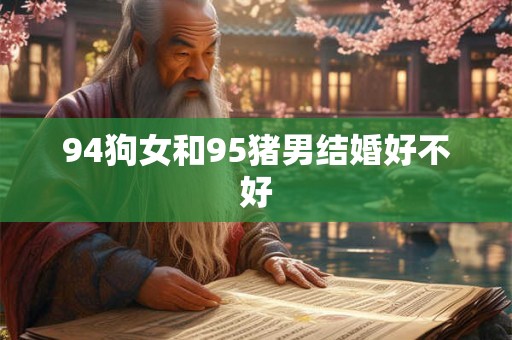 94狗女和95猪男结婚好不好 94狗女和95猪男结婚好不好