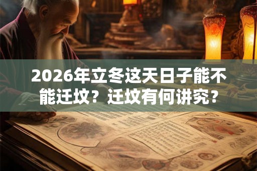 2026年立冬这天日子能不能迁坟？迁坟有何讲究？