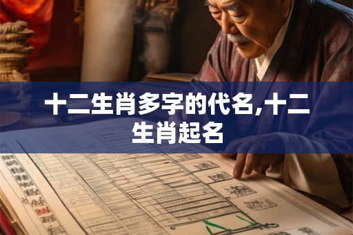 十二生肖多字的代名,十二生肖起名