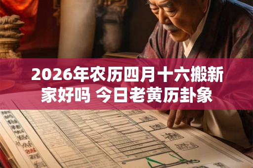 2026年农历四月十六搬新家好吗 今日老黄历卦象