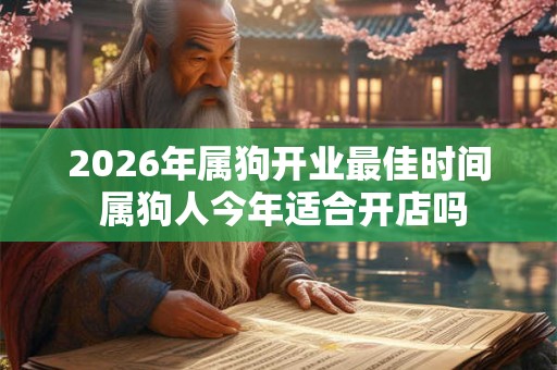 2026年属狗开业最佳时间 属狗人今年适合开店吗 2026年属狗开业最佳时间 属狗人今年适合开店吗